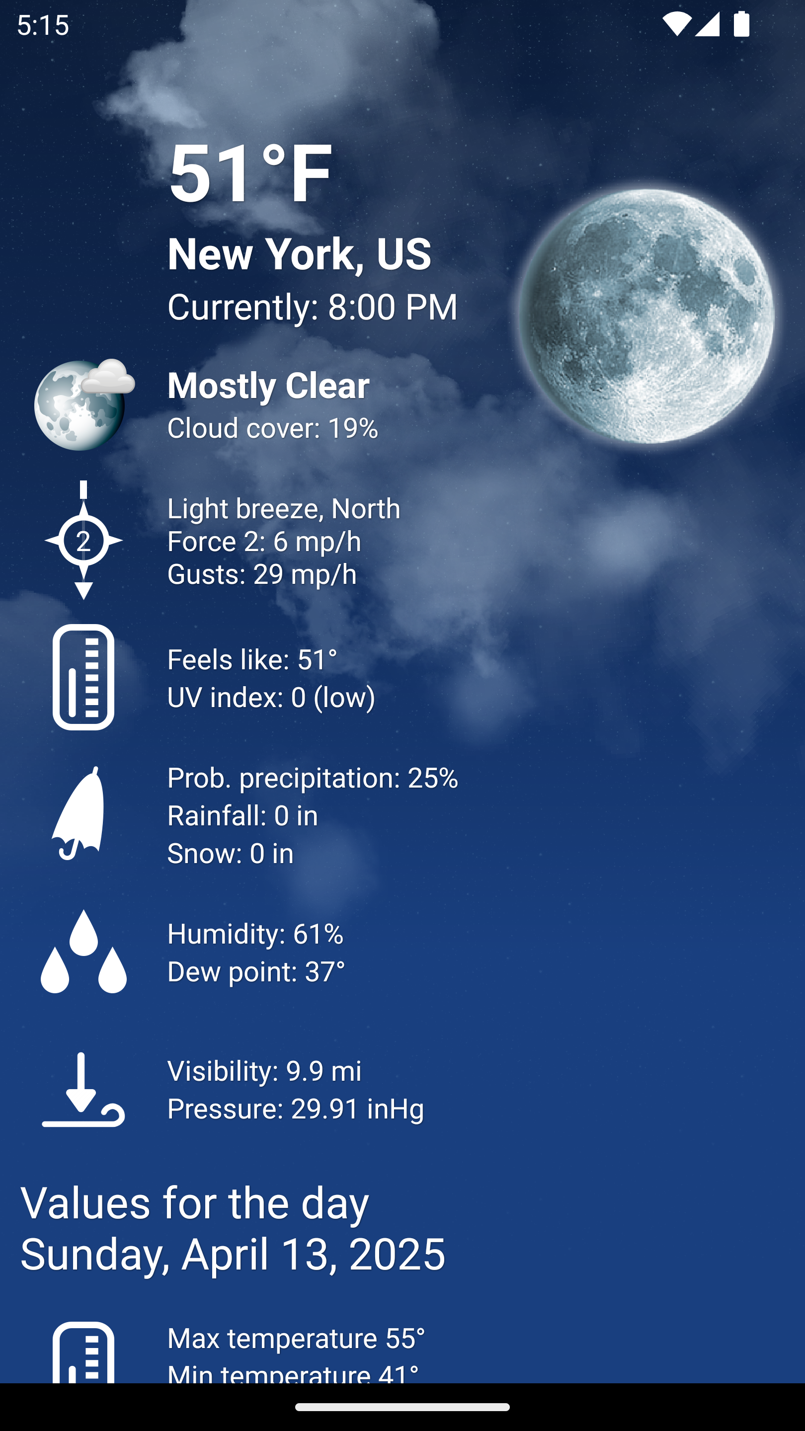 Weather XL Pro App Screen 3