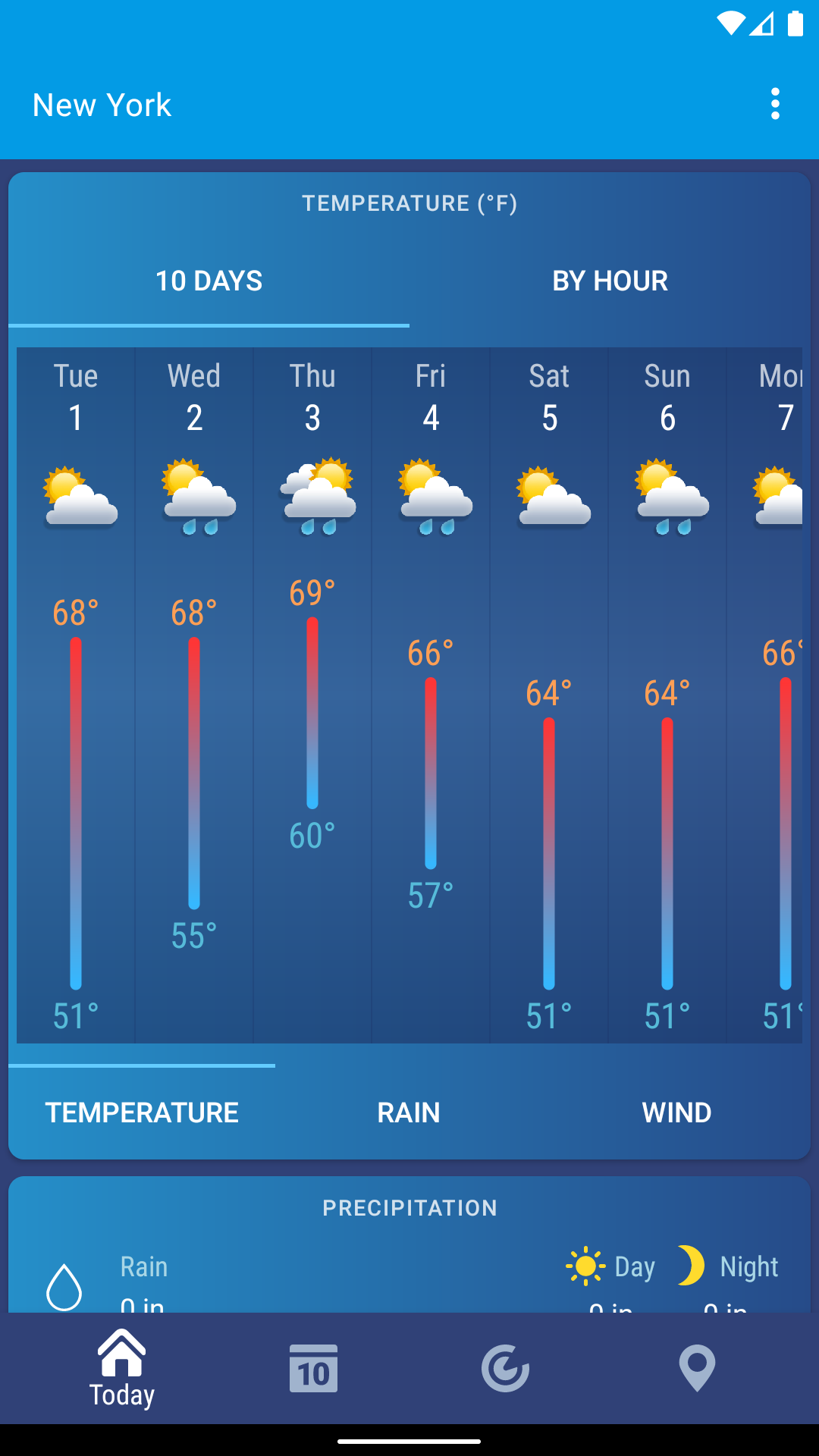 Weather XS Pro App Screen 2